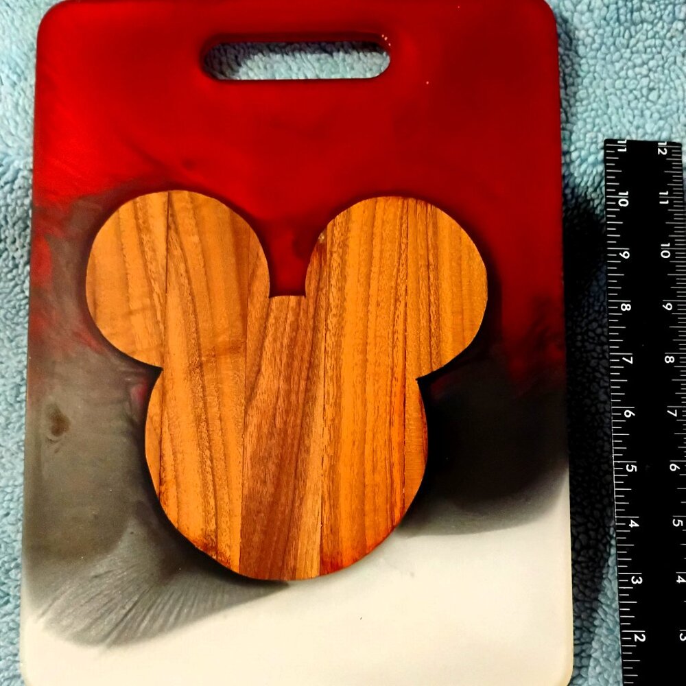 Hand Made Resin & Walnut Cutting Board